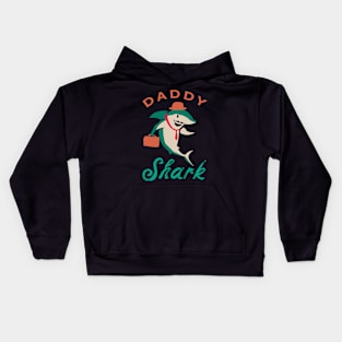 Cute Daddy Shark Outfit for a Shark Family Set Kids Hoodie